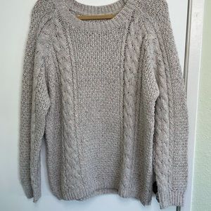 Cable knit sweater